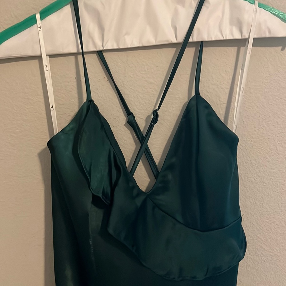 Forest Green formal maxi dress